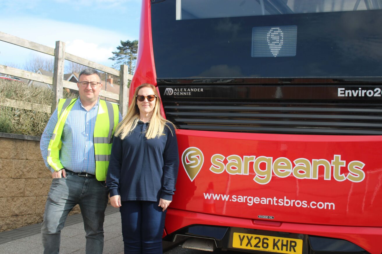 Sergeants staff - Ashley Smith, Transport Manager and Nicola Preece, Bus Driver