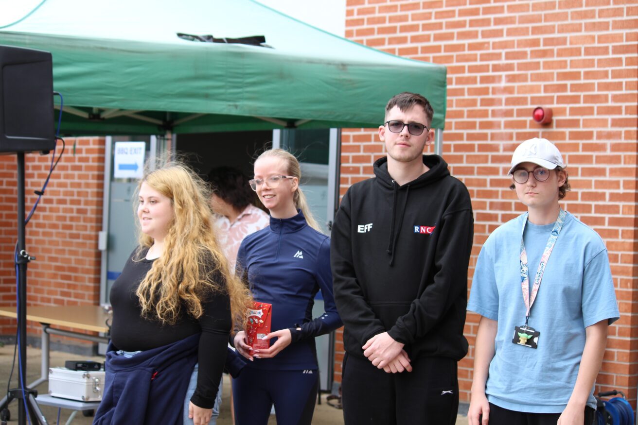 Reisha Chloe Elliot and Ewan pick up their award