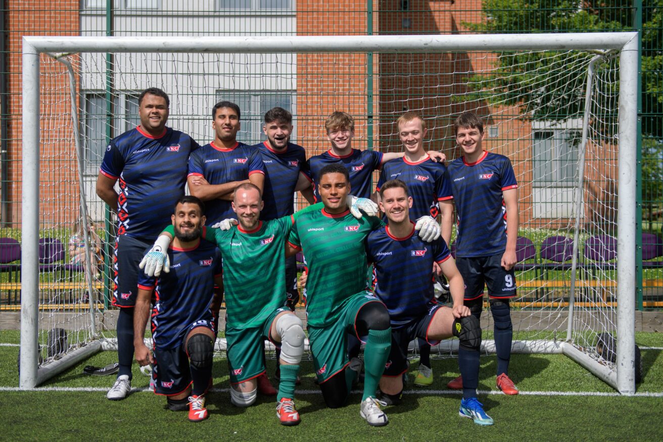 Photos from the European Blind Football League Round 3 match RNC Hereford and Pirsos Thessaloniki.
